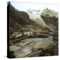 The Glacier of the Rhone Valley (Switzerland), Circa 1865-Leon, Levy et Fils-Stretched Canvas