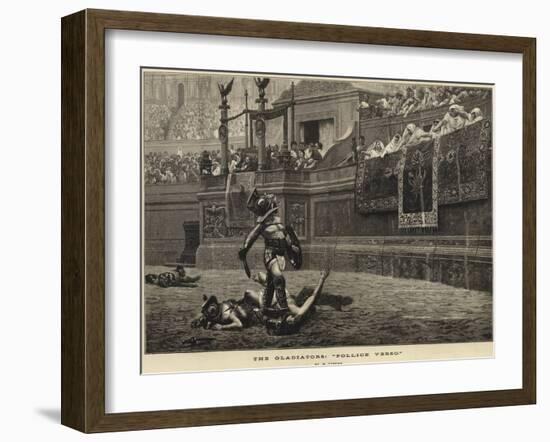 The Gladiators, Pollice Verso-null-Framed Giclee Print