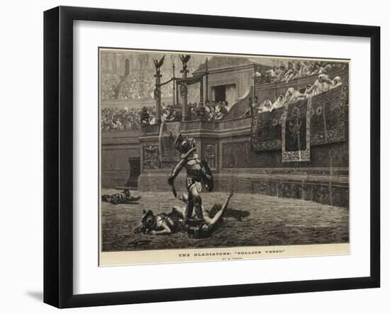 The Gladiators, Pollice Verso-null-Framed Giclee Print