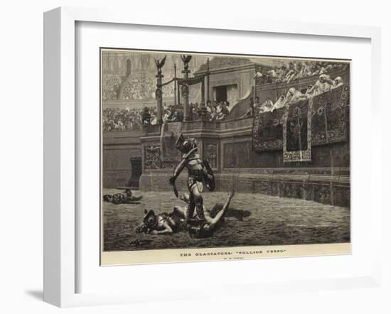 The Gladiators, Pollice Verso-null-Framed Giclee Print