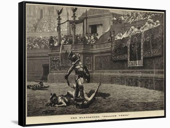 The Gladiators, Pollice Verso-null-Framed Stretched Canvas