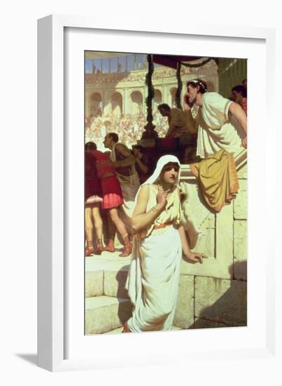 The Gladiators Wife, 1884-Edmund Blair Leighton-Framed Giclee Print