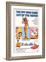 The Glass Bottom Boat, with Edward Andrews, Doris Day, Arthur Godfrey, and Rod Taylor, 1966-null-Framed Art Print