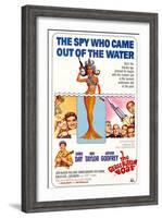 The Glass Bottom Boat, with Edward Andrews, Doris Day, Arthur Godfrey, and Rod Taylor, 1966-null-Framed Art Print