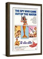 The Glass Bottom Boat, with Edward Andrews, Doris Day, Arthur Godfrey, and Rod Taylor, 1966-null-Framed Art Print