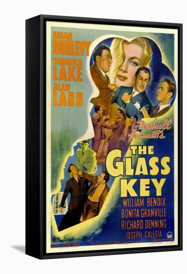 The Glass Key, William Bendix, Veronica Lake, Brian Donlevy, Alan Ladd, 1942-null-Framed Stretched Canvas