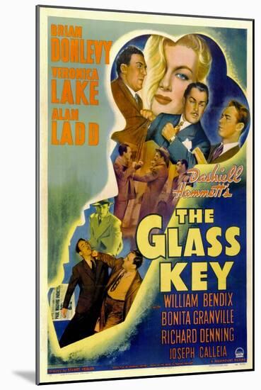 The Glass Key, William Bendix, Veronica Lake, Brian Donlevy, Alan Ladd, 1942-null-Mounted Art Print