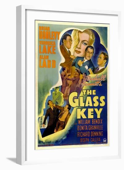 The Glass Key, William Bendix, Veronica Lake, Brian Donlevy, Alan Ladd, 1942-null-Framed Art Print