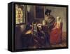 The Glass of Wine, about 1660/61-Johannes Vermeer-Framed Stretched Canvas