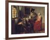 The Glass of Wine, about 1660/61-Johannes Vermeer-Framed Giclee Print