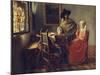 The Glass of Wine, about 1660/61-Johannes Vermeer-Mounted Giclee Print