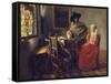 The Glass of Wine, about 1660/61-Johannes Vermeer-Framed Stretched Canvas