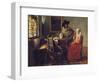 The Glass of Wine, C.1658-1660-Johannes Vermeer-Framed Giclee Print