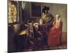 The Glass of Wine, C.1658-1660-Johannes Vermeer-Mounted Giclee Print