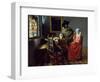 The Glass of Wine, Ca 1661-Johannes Vermeer-Framed Giclee Print