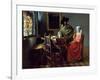 The Glass of Wine, Ca 1661-Johannes Vermeer-Framed Giclee Print