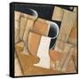 The Glass-Juan Gris-Framed Stretched Canvas