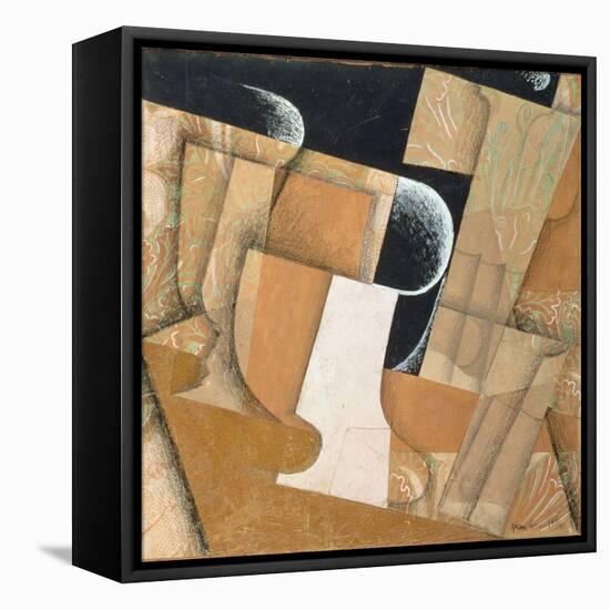 The Glass-Juan Gris-Framed Stretched Canvas