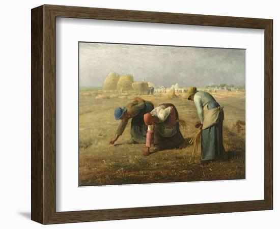 The Gleaners, 1857-Jean-François Millet-Framed Premium Giclee Print