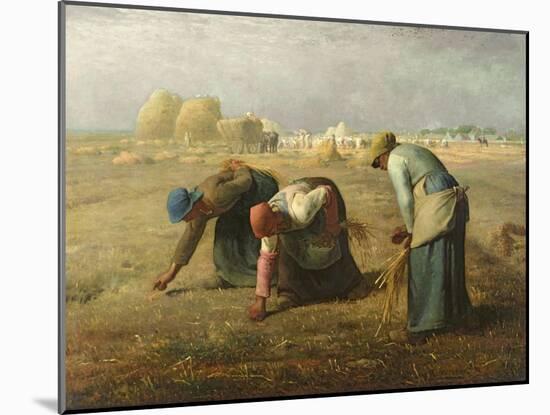 The Gleaners, 1857-Jean-François Millet-Mounted Giclee Print