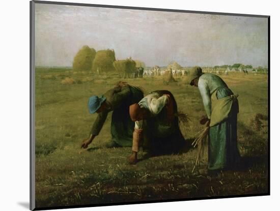 The Gleaners, 1857-Jean-François Millet-Mounted Giclee Print