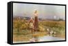 The Gleaners, 1896-Thomas James Lloyd-Framed Stretched Canvas