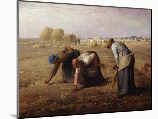 The Gleaners-Jean-François Millet-Mounted Giclee Print