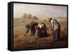 The Gleaners-Jean-François Millet-Framed Stretched Canvas