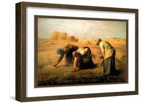 The Gleaners-Jean-Fran?ois Millet-Framed Art Print