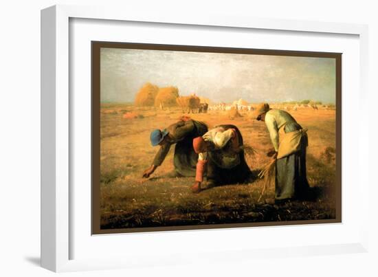 The Gleaners-Jean-Fran?ois Millet-Framed Art Print