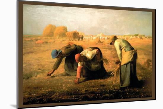 The Gleaners-Jean-Fran?ois Millet-Mounted Art Print