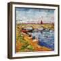 The Gleize Bridge over the Vigneyret Canal, Near Arles-Vincent van Gogh-Framed Premium Giclee Print