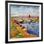 The Gleize Bridge over the Vigneyret Canal, Near Arles-Vincent van Gogh-Framed Giclee Print