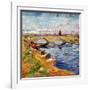 The Gleize Bridge over the Vigneyret Canal, Near Arles-Vincent van Gogh-Framed Giclee Print