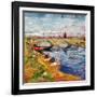 The Gleize Bridge over the Vigneyret Canal, Near Arles-Vincent van Gogh-Framed Giclee Print