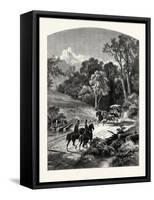 The Glen, Newport-John Douglas Woodward-Framed Stretched Canvas