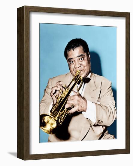 THE GLENN MILLER STORY, Louis Armstrong, 1954-null-Framed Photo