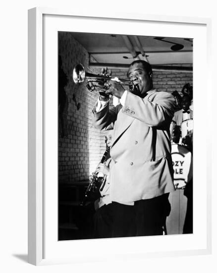 The Glenn Miller Story, Louis Armstrong, 1954-null-Framed Premium Photographic Print