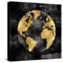The Globe Gold on Black-Russell Brennan-Stretched Canvas