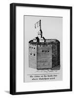 The Globe on the Bank-side where Shakespeare acted, c1600, (1912)-null-Framed Giclee Print