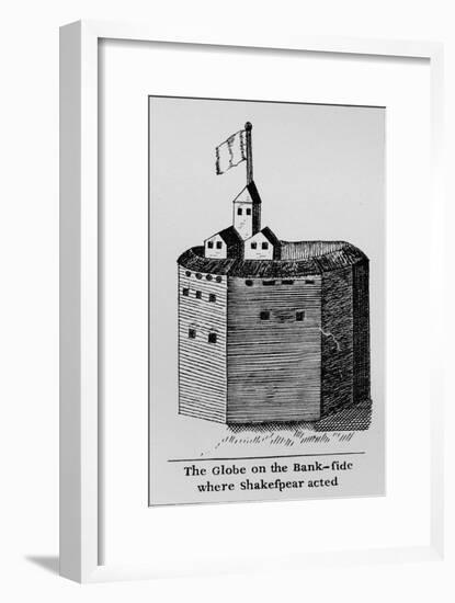 The Globe on the Bank-side where Shakespeare acted, c1600, (1912)-null-Framed Giclee Print