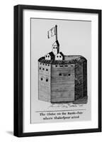 The Globe on the Bank-side where Shakespeare acted, c1600, (1912)-null-Framed Giclee Print