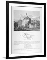 The Globe Theatre, Bankside, Southwark, London, 1810-null-Framed Giclee Print