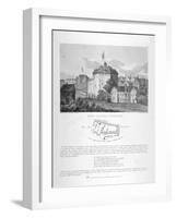 The Globe Theatre, Bankside, Southwark, London, 1810-null-Framed Giclee Print