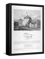 The Globe Theatre, Bankside, Southwark, London, 1810-null-Framed Stretched Canvas