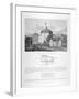 The Globe Theatre, Bankside, Southwark, London, 1810-null-Framed Giclee Print