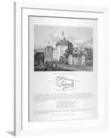 The Globe Theatre, Bankside, Southwark, London, 1810-null-Framed Giclee Print