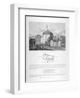 The Globe Theatre, Bankside, Southwark, London, 1810-null-Framed Premium Giclee Print