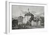 The Globe Theatre Engraving-null-Framed Giclee Print