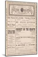 the Globe Theatre Programme', 21st April, 1884-null-Mounted Giclee Print